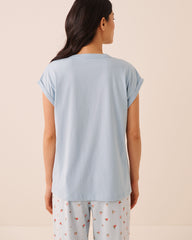 Together Forever Print Cotton Short Sleeve T-shirt