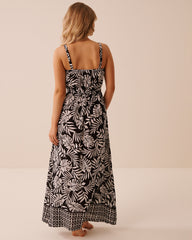 Tropical Gauze Maxi Dress