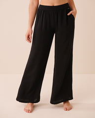 Wide Leg Crinkle Pants