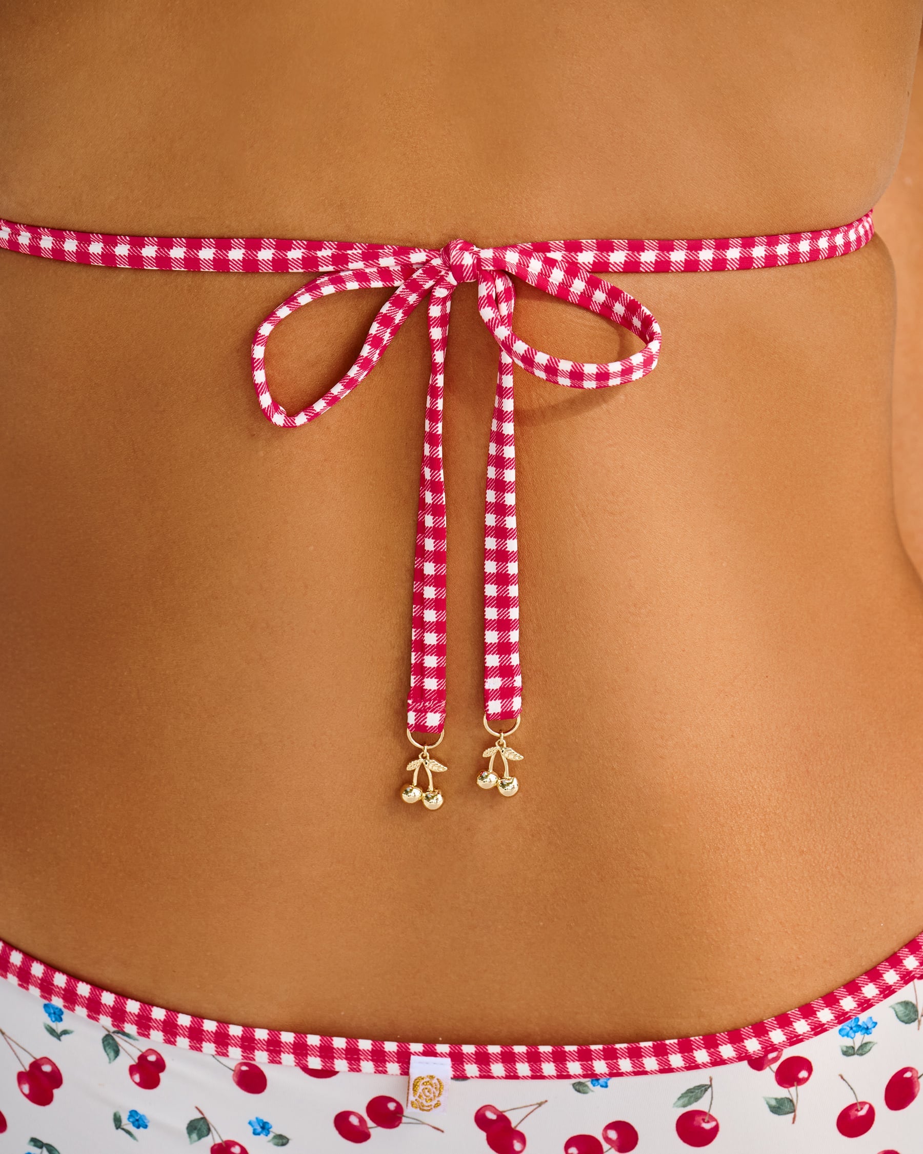 WILD CHERRY Triangle Bikini Top
